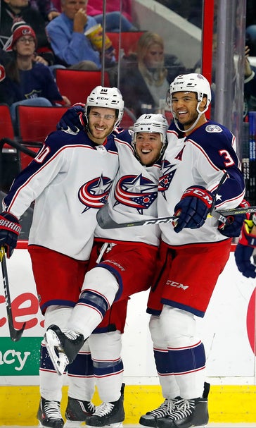 Atkinson’s hat trick leads Blue Jackets past Hurricanes 4-1